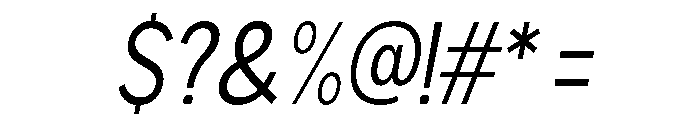 Rathing Condensed Italic Font OTHER CHARS