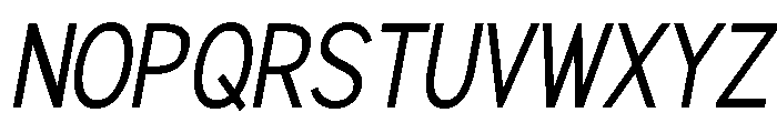 Rathing Condensed Italic Font UPPERCASE