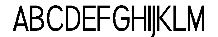 Rathing Condensed Font UPPERCASE