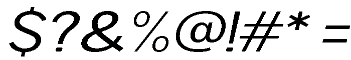 Rathing Expanded Italic Font OTHER CHARS