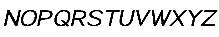 Rathing Expanded Italic Font UPPERCASE