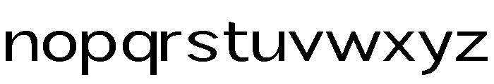 Rathing Expanded Font LOWERCASE