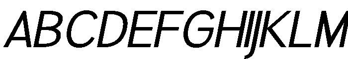 Rathing Italic Font UPPERCASE