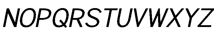 Rathing Italic Font UPPERCASE