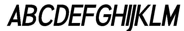 Rathing SemBd Cond Ita Font UPPERCASE