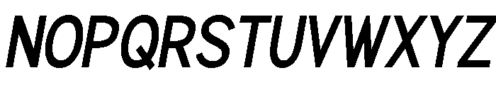 Rathing SemBd Cond Ita Font UPPERCASE