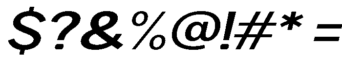 Rathing SemBd Exp Ita Font OTHER CHARS