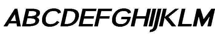 Rathing SemBd Exp Ita Font UPPERCASE