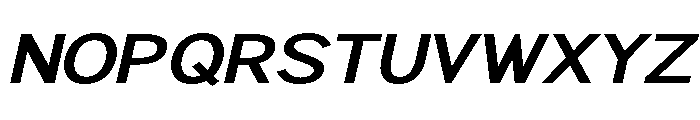 Rathing SemBd Exp Ita Font UPPERCASE