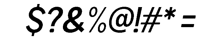 Rathing SemBd SemCond Ita Font OTHER CHARS