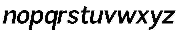 Rathing SemBd SemCond Ita Font LOWERCASE