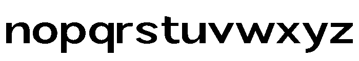 Rathing SemiBold Expanded Font LOWERCASE