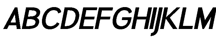 Rathing SemiBold Italic Font UPPERCASE