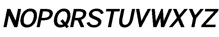 Rathing SemiBold Italic Font UPPERCASE