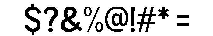 Rathing SemiBold SemiCondensed Font OTHER CHARS