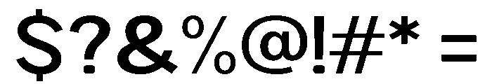 Rathing SemiBold SemiExpanded Font OTHER CHARS