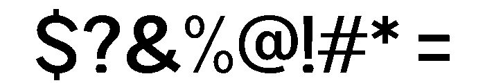 Rathing SemiBold Font OTHER CHARS