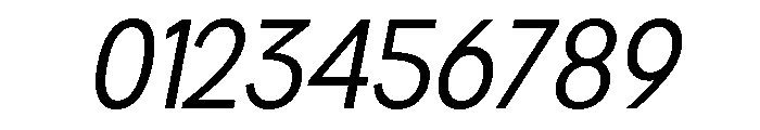 Rathing SemiCondensed Italic Font OTHER CHARS