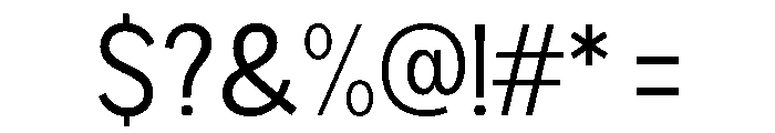 Rathing SemiCondensed Font OTHER CHARS