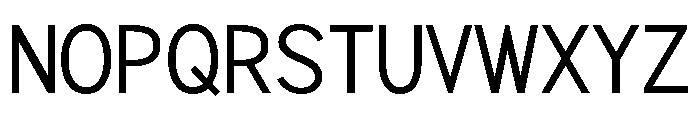 Rathing SemiCondensed Font UPPERCASE