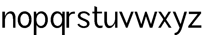 Rathing SemiCondensed Font LOWERCASE