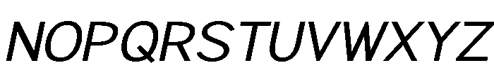 Rathing SemiExpanded Italic Font UPPERCASE