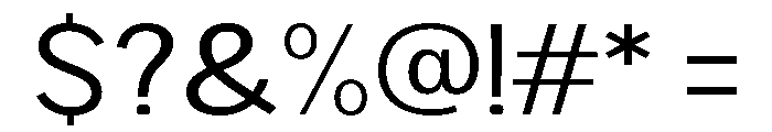 Rathing SemiExpanded Font OTHER CHARS