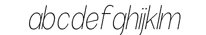 Rathing Thin Condensed Italic FONT