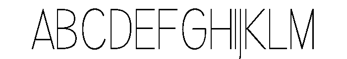 Rathing Thin Condensed Font UPPERCASE