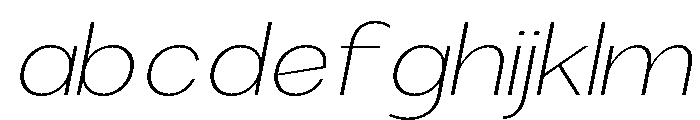 Rathing Thin Expanded Italic FONT