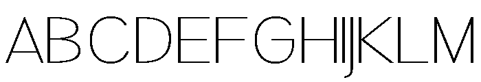 Rathing Thin Expanded Font UPPERCASE