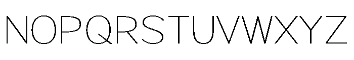 Rathing Thin Expanded Font UPPERCASE