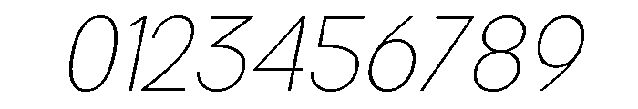 Rathing Thin Italic Font OTHER CHARS