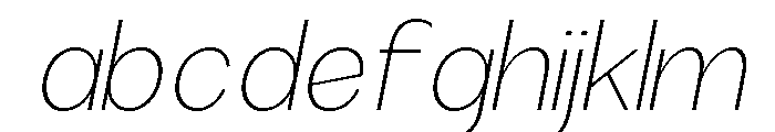 Rathing Thin Italic FONT