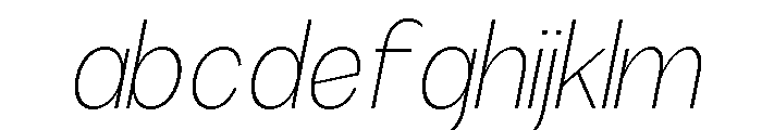 Rathing Thin SemCond Ita FONT