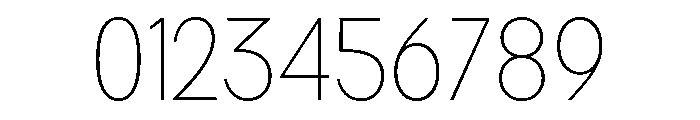 Rathing Thin SemiCondensed Font OTHER CHARS