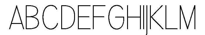 Rathing Thin SemiCondensed Font UPPERCASE