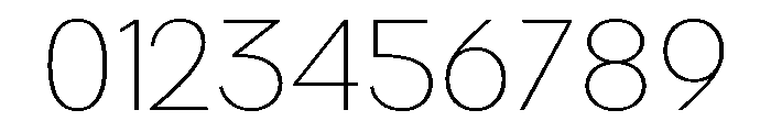 Rathing Thin SemiExpanded Font OTHER CHARS