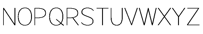 Rathing Thin SemiExpanded Font UPPERCASE