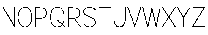 Rathing Thin Font UPPERCASE