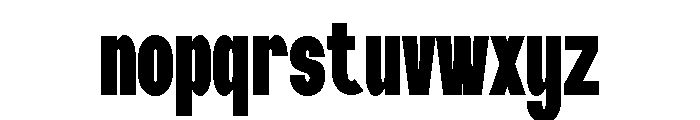 Raurus Black Font LOWERCASE