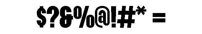 Raurus Extra Bold Font OTHER CHARS