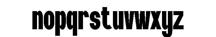 Raurus Extra Bold Font LOWERCASE