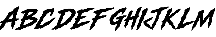 Ravage Strike Font UPPERCASE