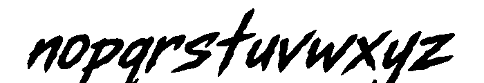 Ravage Strike Font LOWERCASE