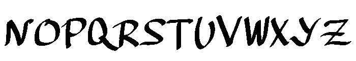 Ravelly Font UPPERCASE