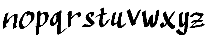 Ravelly Font LOWERCASE