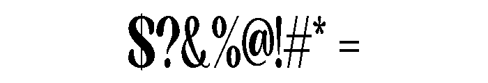 Ravena-Regular Font OTHER CHARS