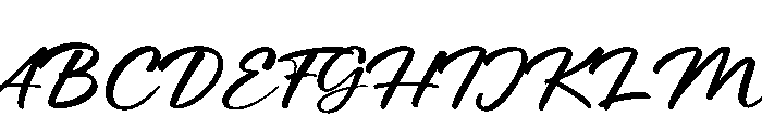 Ravencia Brush Font UPPERCASE