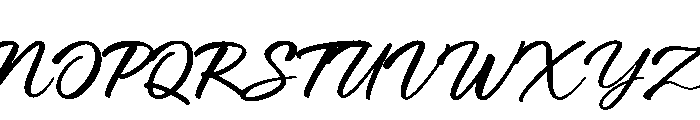 Ravencia Brush Font UPPERCASE